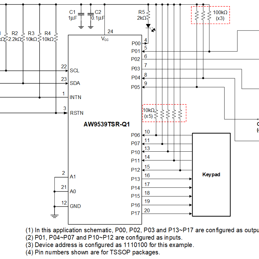 AW9539TSR-Q1 AW9539TSR-Q1