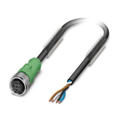 SAC-4P-10,0-PVC/M12FS BK