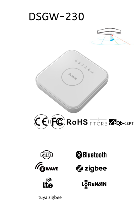 东胜吸顶边缘计算网关DSGW-230-1（Wi-Fi+bluetooth+zigbee+Z-WAVE+CatM1+Libatte Dongsheng Ceiling edge computing GatewaysDSGW-230-1 (Wi Fi+bluetooth+zigbee+Z-WAVE+CatM1+Libatte