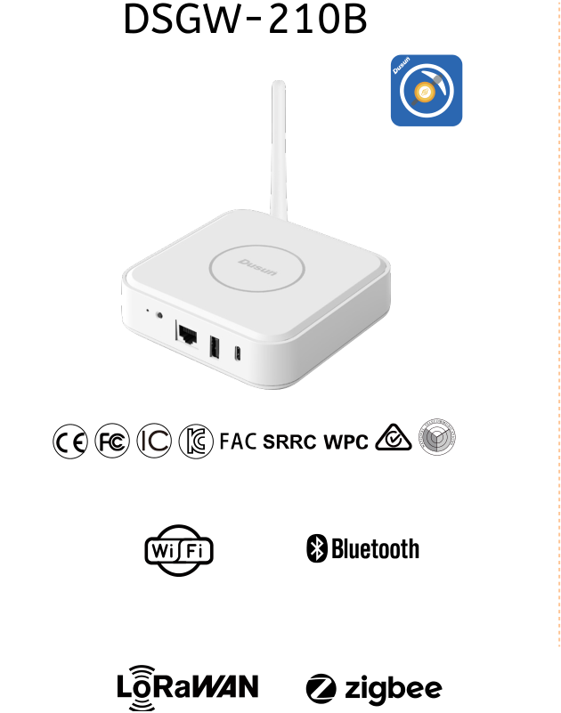 东胜室内LoRaWAN网关DSGW-210B(Wi-Fi,LoRa,ble)