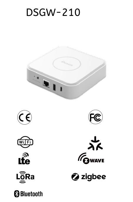 东胜边缘计算网关 DSGW-210-A-1（WIFI+BLE5.0+ZIGBEE3.0+ZWAVE+LTE catM1+Li B